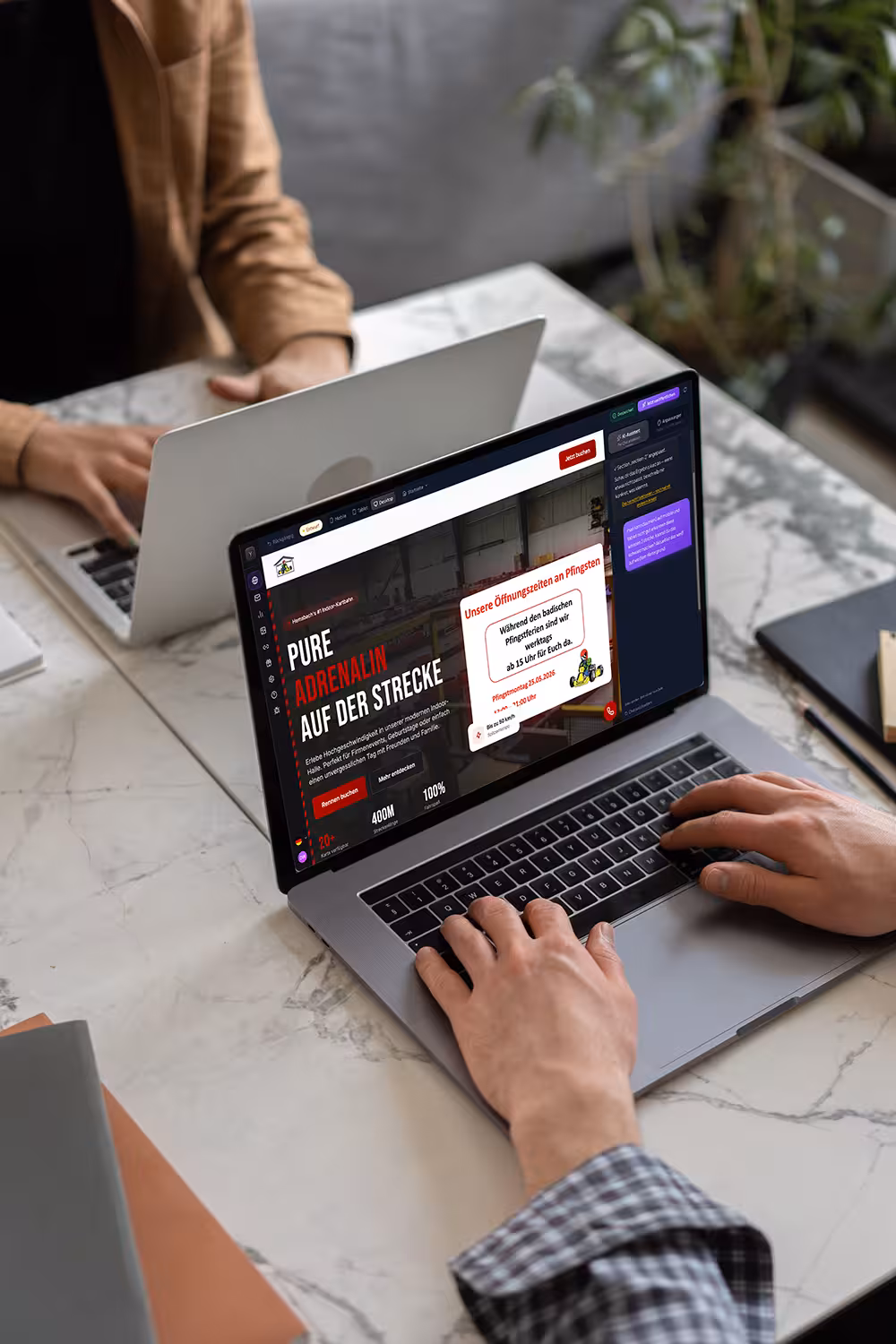 Vorschau einer mit Lyba erstellten Website
